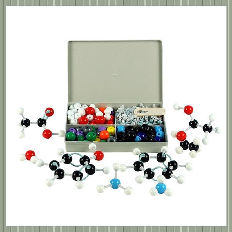 (Uft) 240 Peças Kit De Modelo Molecular Química Orgânica Elétron Orbital Ferramenta De Ajuda De Para Aula