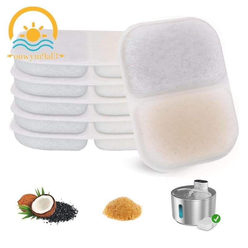 Filtros Atualizados Para Fonte De Água De Gato , De Substituição De Animais De Estimação De 6 Pacotes Com Filtragem Mult