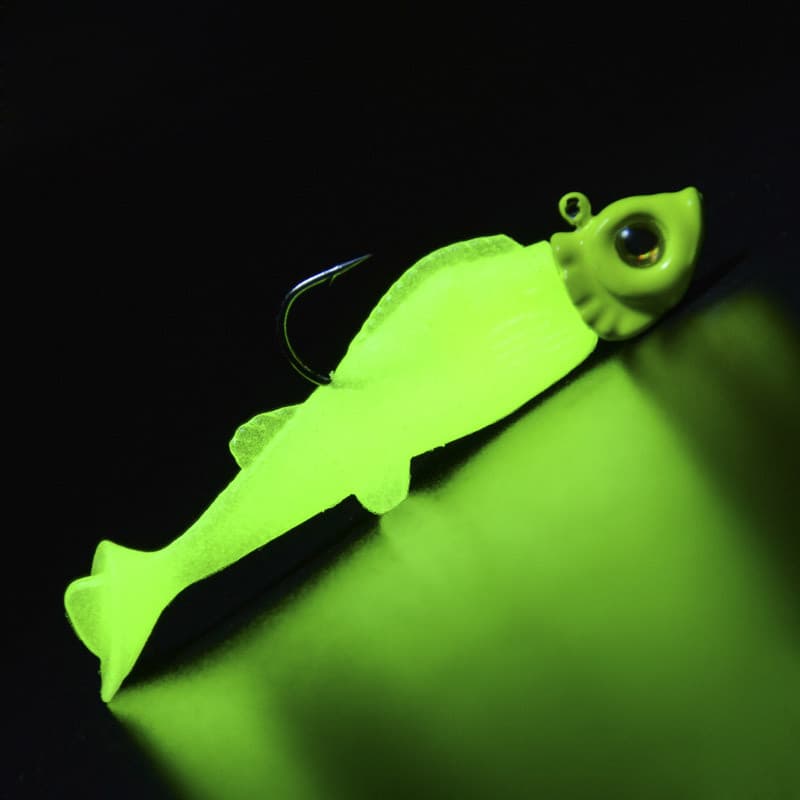 Hasta luminosa peixe coberto de chumbo único gancho corte baixo Osmanthus isca de pesca de água doce isca de água do mar