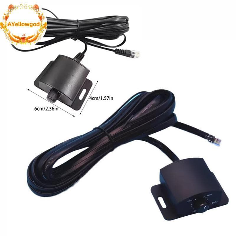 AYellowgod 1 Pcs Som Do Carro Amplificador De Conexão Simples Volumes Ajustar Botão Conjunto Com Cabo Longo Controlador