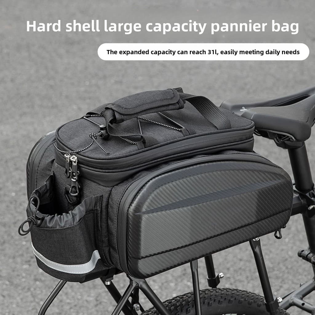 Bolsa de prateleira para bicicleta, bolsa de camelo à prova d'água de grande capacidade para Mountain Bike, portátil, de