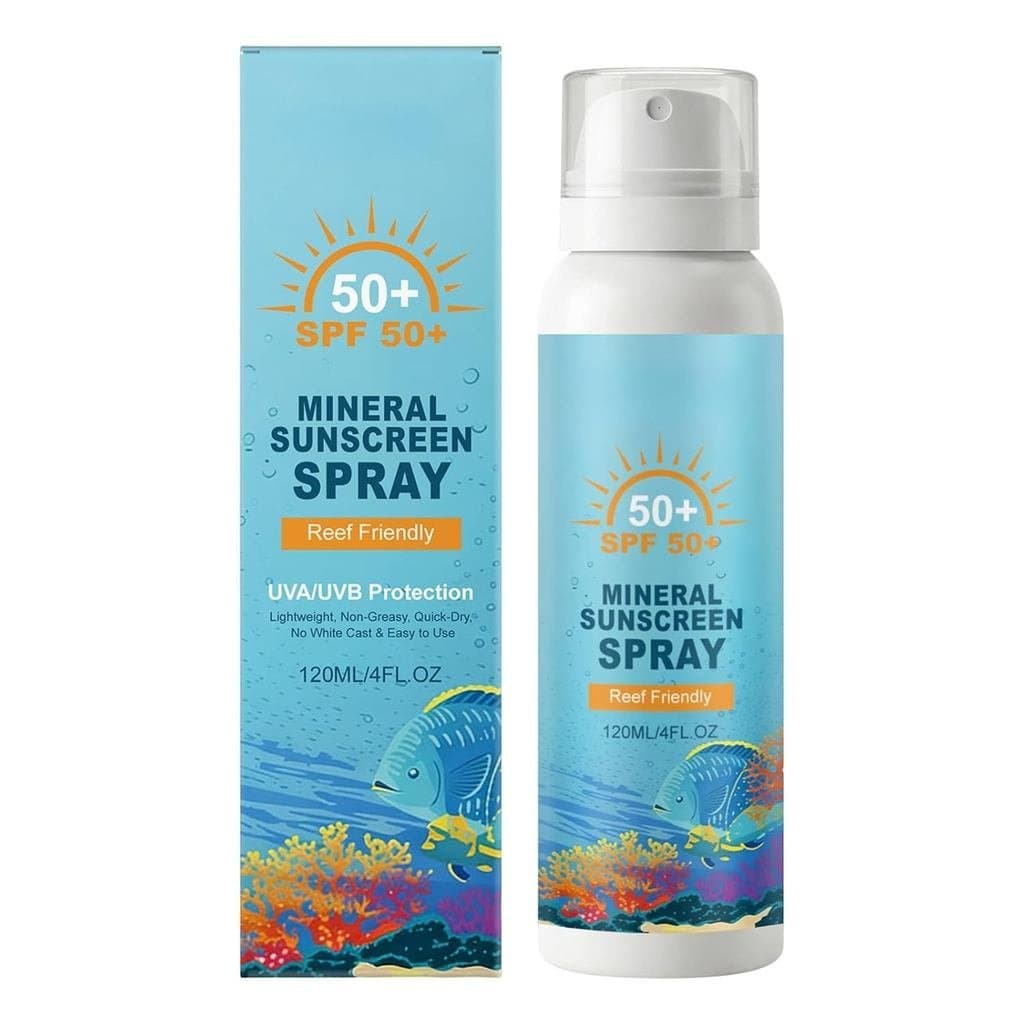 Protetor Solar em Spray SPF50, 120ml, Leve, Não Oleoso, Proteção Solar, Protetores Solares em Tamanho Viagem para Rosto