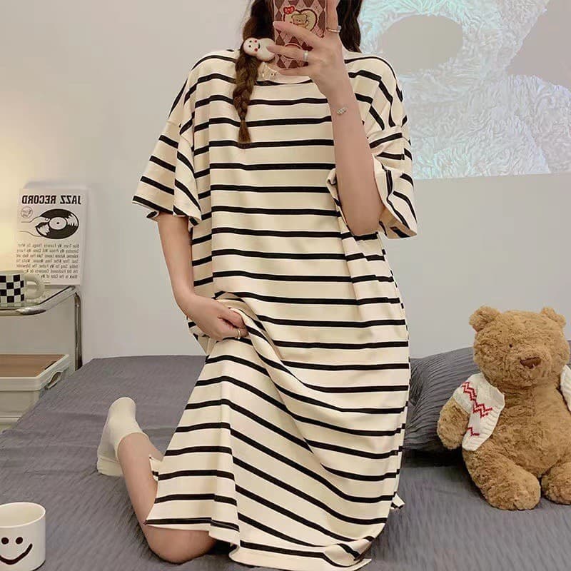 Pijamas femininos verão versão coreana pijamas femininos camisola de manga curta feminino verão Homewear terno est