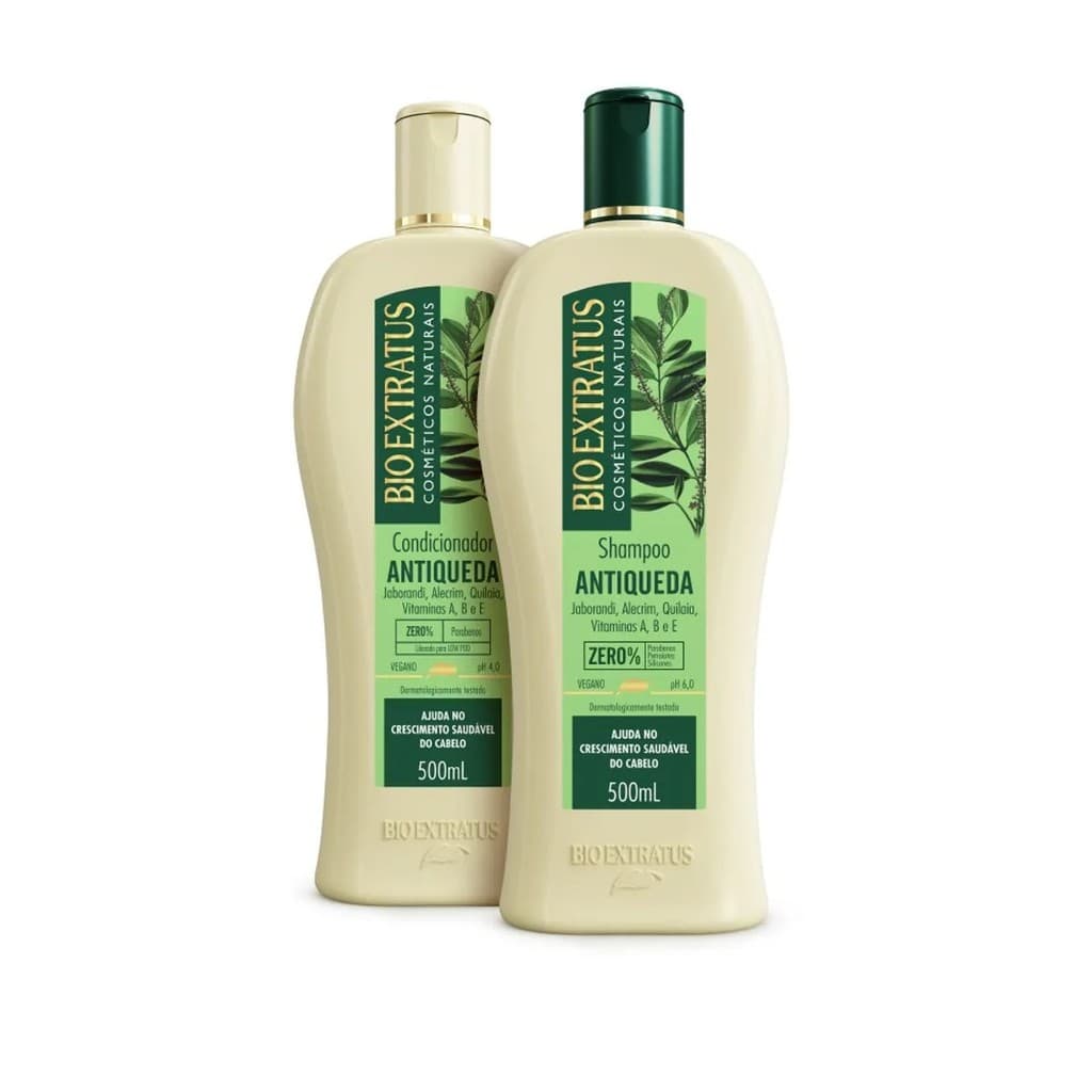 Kit Bio Extratus Antiqueda Jaborandi Shampoo Cond 2x500ml