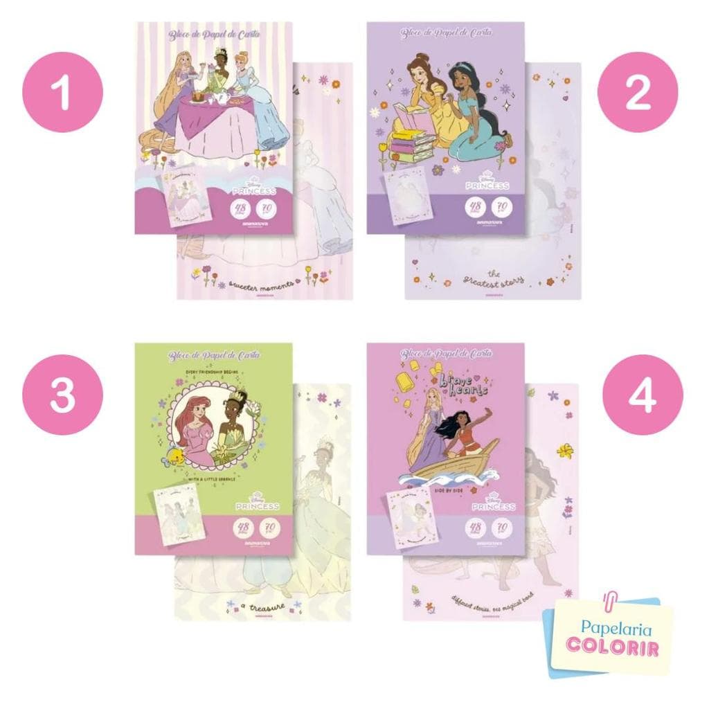 Papel de Carta Princesas Coleção 2027 – Animativa