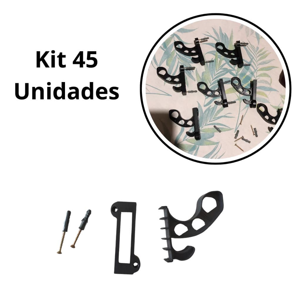 Kit 45 Suporte de Parede para Capacete Organize sua Moto e Equipamentos