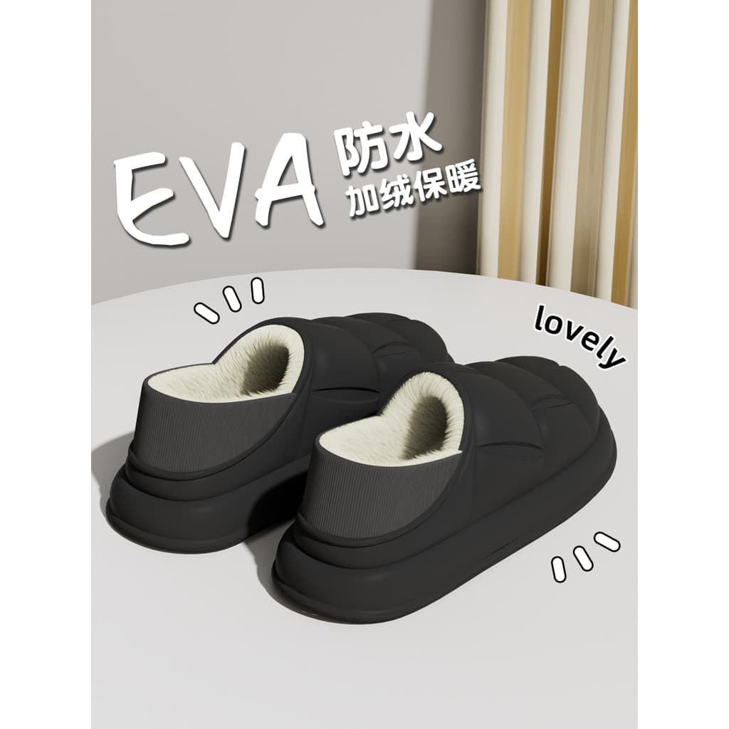 Chinelos de algodão à prova d'água estilo masculino salto de inverno interior mobiliário doméstico velo quente sapatos d
