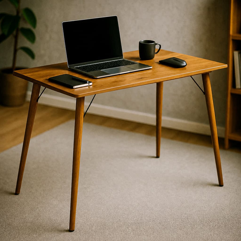 Mesa Escrivaninha Rústica 100% Madeira Natural Fabricação Própria