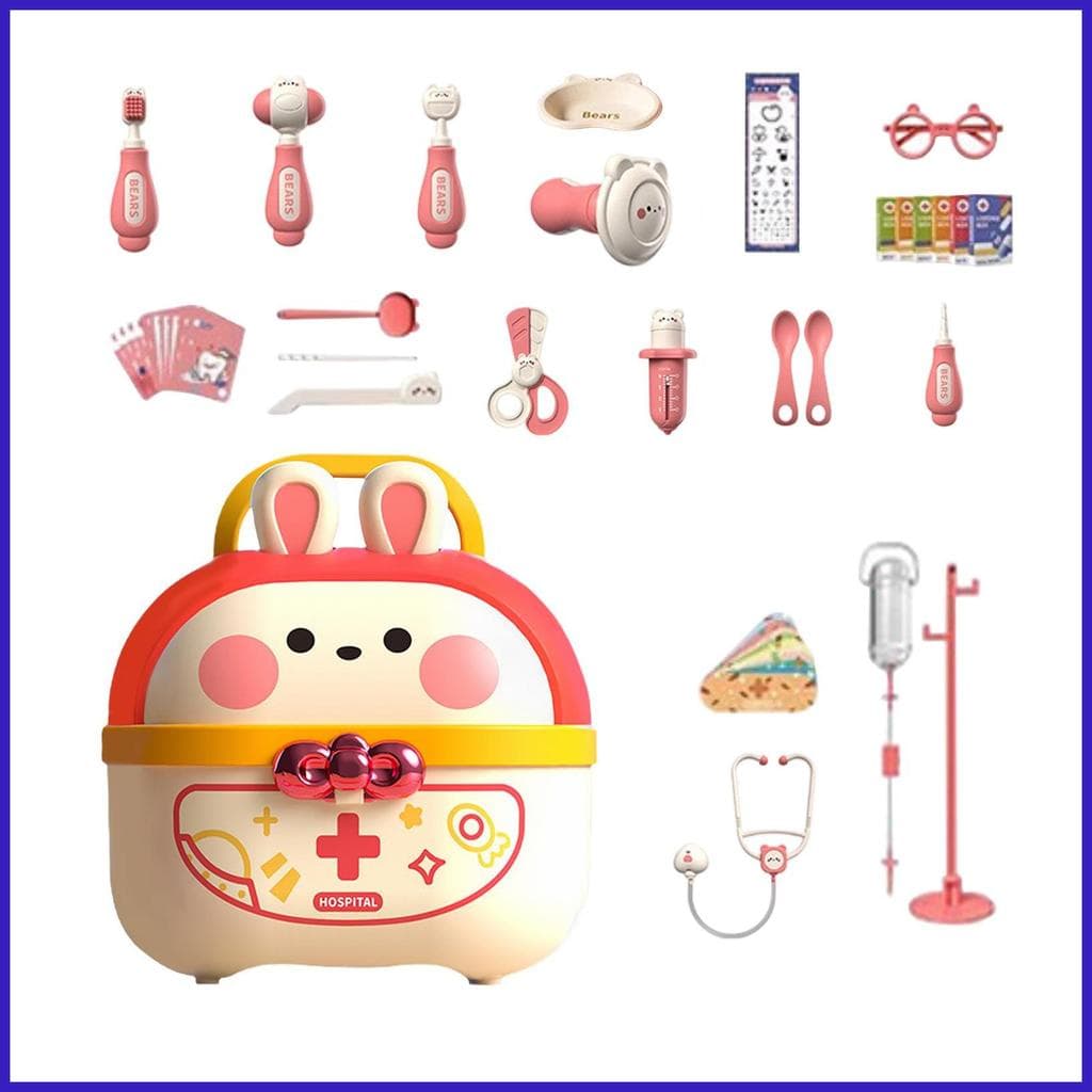 Crianças Kit Médico Fingir Educacional Realista Com Luz & Som Jogar Brinquedos Pré-Escolares Para Festa Em Casa coelmy