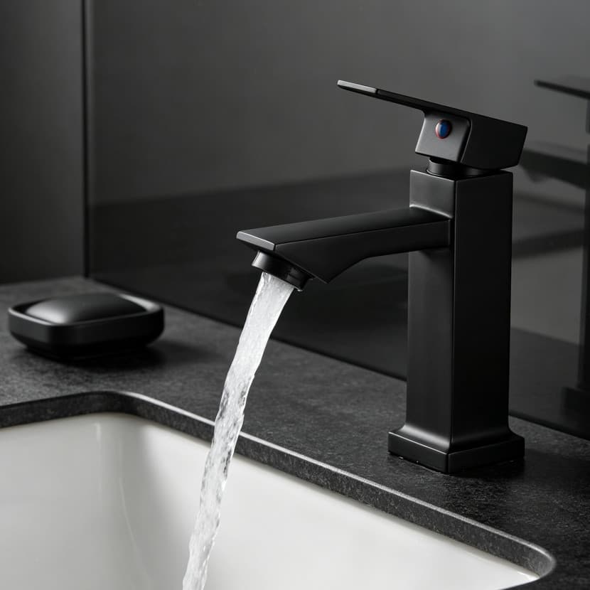 Inox Torneira banheiro Alavanca Moderna Abs Luxo 1/4 De Volta Cromo Premium Monocomando