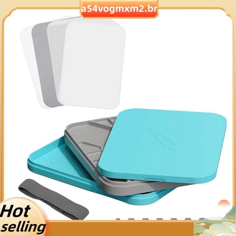 Paleta De Bandeja De Pintura Úmida Com 50 Peças De Papel De Molhada , Para Em Miniatura Acrílica , 2 Esponjas Incluídas