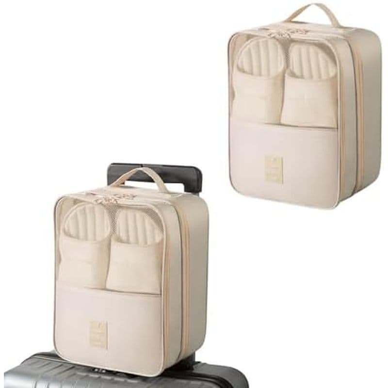 Resdenio Pacote Com 2 Bolsas Para Sapatos Viagens-Contém 3 Pares De , Organizador Portátil De Bolsa Armazenamento Bagage