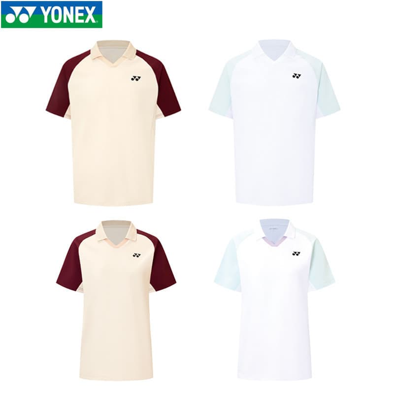 Yonex Badminton Jersey yy Homens Mulheres Camiseta Sportswear Top Manga Curta1153425TCR/2153425TCR TCR