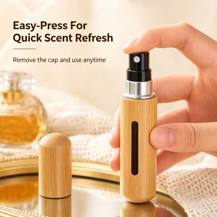 Perfume Sub-engarrafamento inferior carga direta portátil névoa fina Spray High-End amostra garrafa vazia