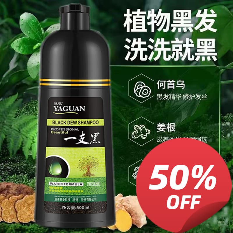 Shampoo De Tintura De Cabelo Preto Brimles Para Cabelos Brancos Naturais , Tonalidade , Um