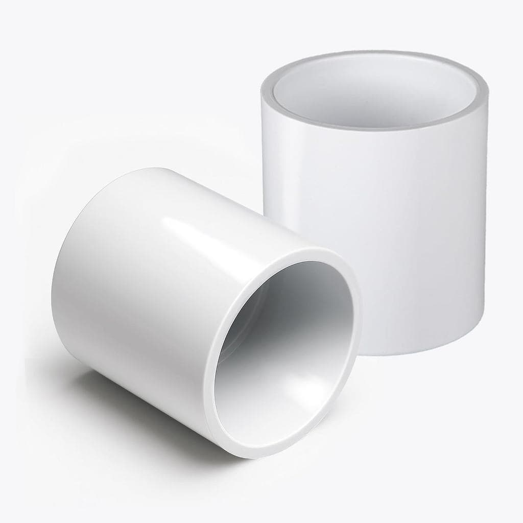 Adaptador de Acoplamento para Tubo de PVC de 2" (Soquete x Soquete) - Conector Deslizante para Tubo de PVC de Alta Resis