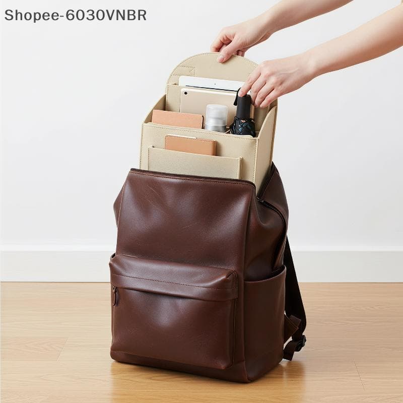[QY] Bolsa Portátil De Feltro Pequena Com Inserção Bapa , Organizador De Maquiagem Cosmética Macia , Forro Interno Adequ