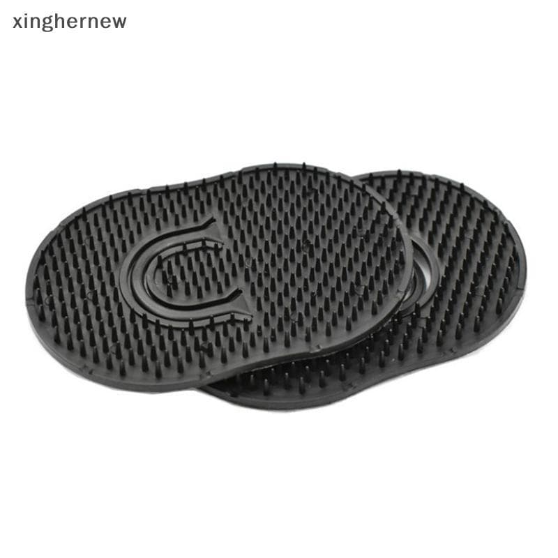 xinghernew 1 Pçs Pequena Escova De Cabelo Redonda Poeb Masculino Barba Bigode Palma Viagem Couro Cabeludo Massageador Po