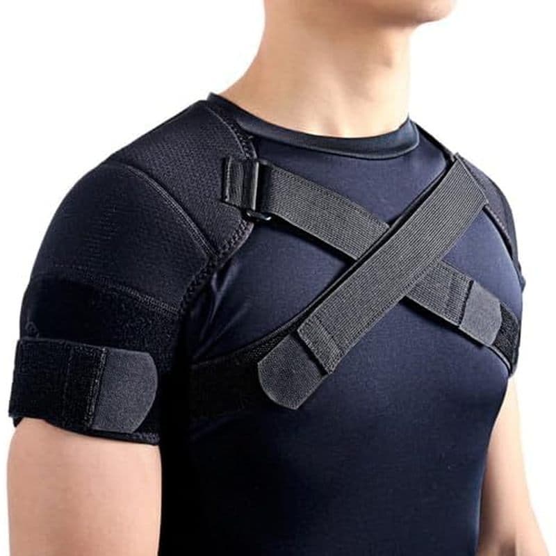 Protetor De Neoprene Com Alça De Suporte De Ombro Duplo , L