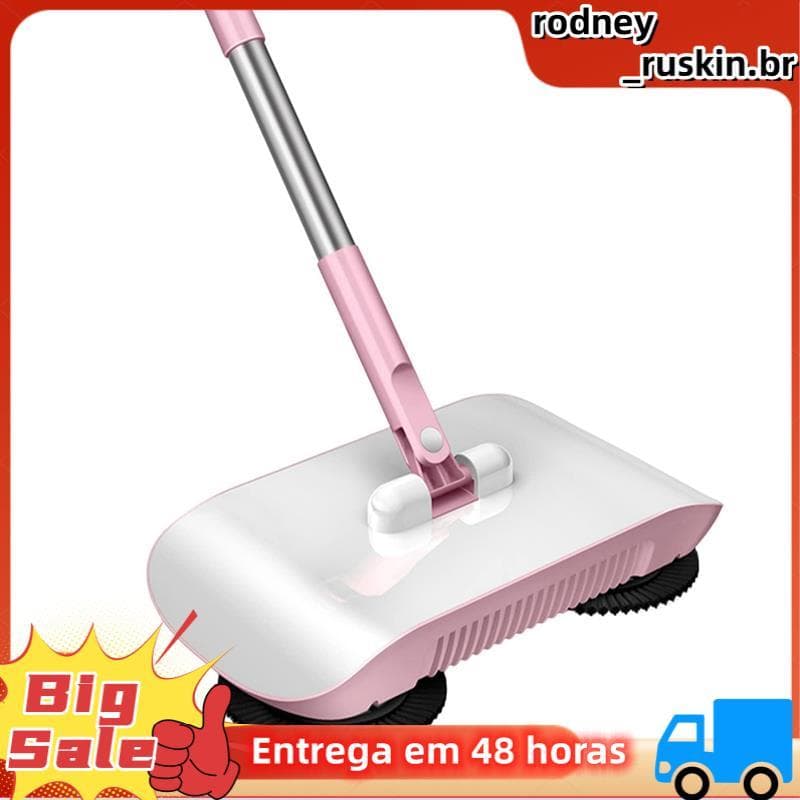 Vassoura Manual , Varredora De Piso Não Elétrica Tipo Push , Varredor De Carpetes E Pisos 2 Em 1