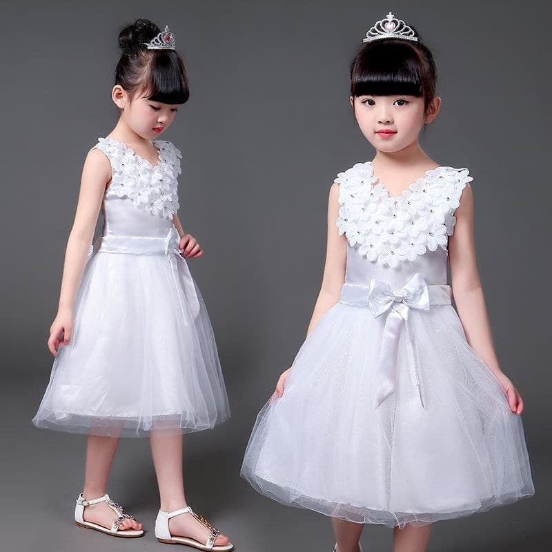 Crianças Dia das Crianças Uma Meninas Saia de Gaze Fofa Traje de Desempenho Multicolor Aluno do Ensino Fundamental Traje