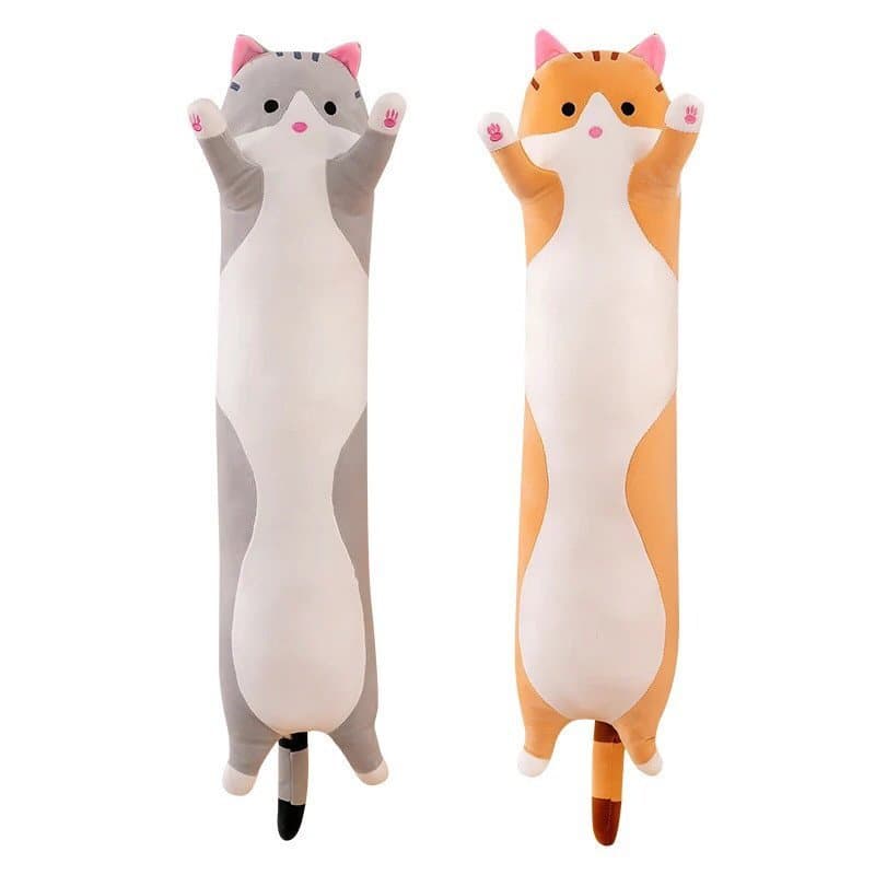 Pelucia Travesseiro Gato Infantil Abraçar Almofada Grande 50cm (cada)