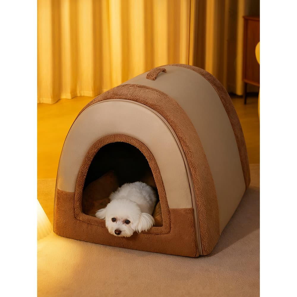 Canil inverno quente removível lavável casa de cachorro quatro estações Universal médio grande casa de cachorro maca de