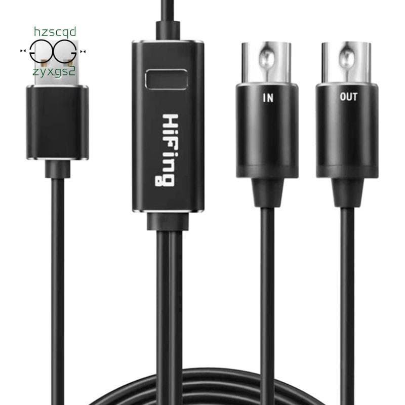 Conversor De Cabo MIDI Para USB De 5 Pinos , Adaptador De Interface Piano Digital , Tambor Eletrônico , Edição De Música