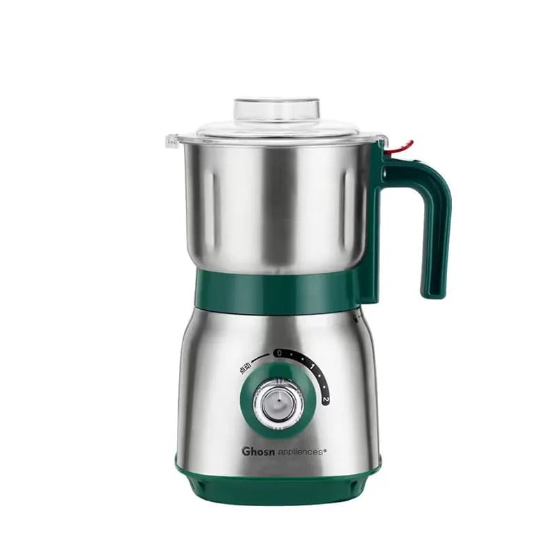 Máquina de Moagem Doméstica Dupla Função Ultrafina Aço Inoxidável para Moer Grãos e Especiarias