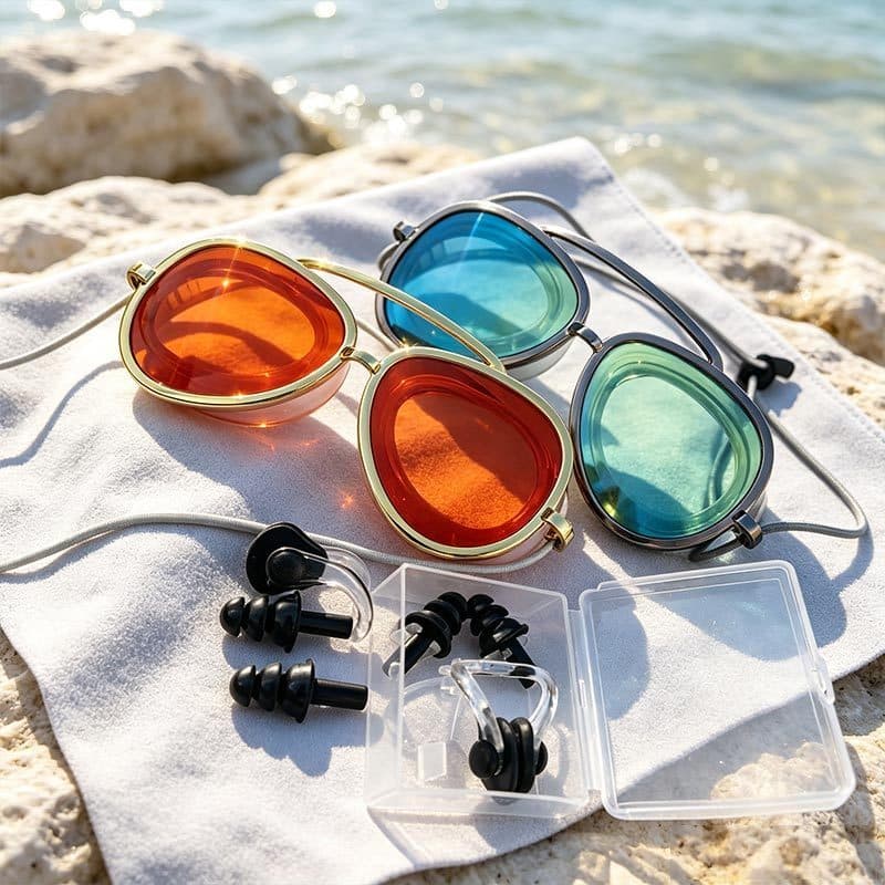 Óculos de Natação Retrô Estilo Piloto para Adultos, Mulheres e Homens, Óculos de Piscina à Prova de Vazamentos com Visão