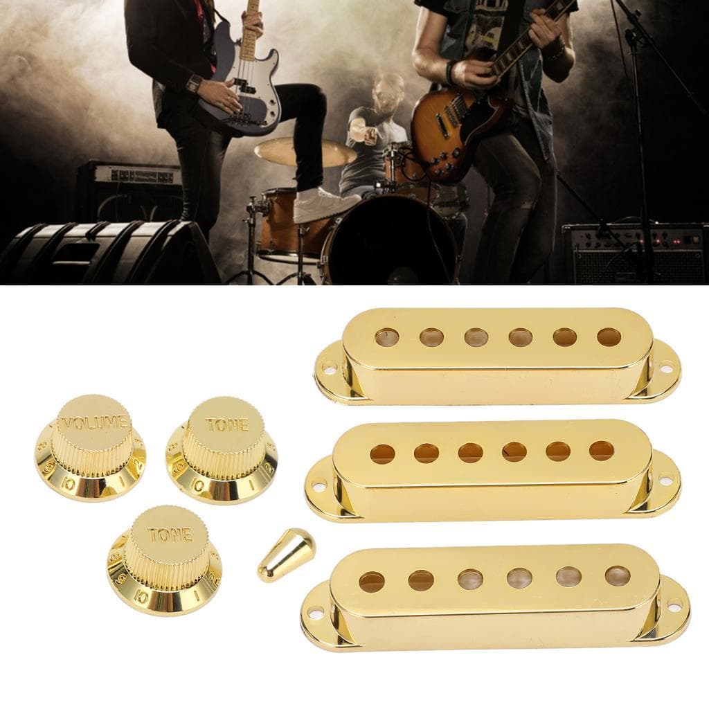 Daconovo guitarra captador capa botões de tom dourado conjuntos para guitarras elétricas