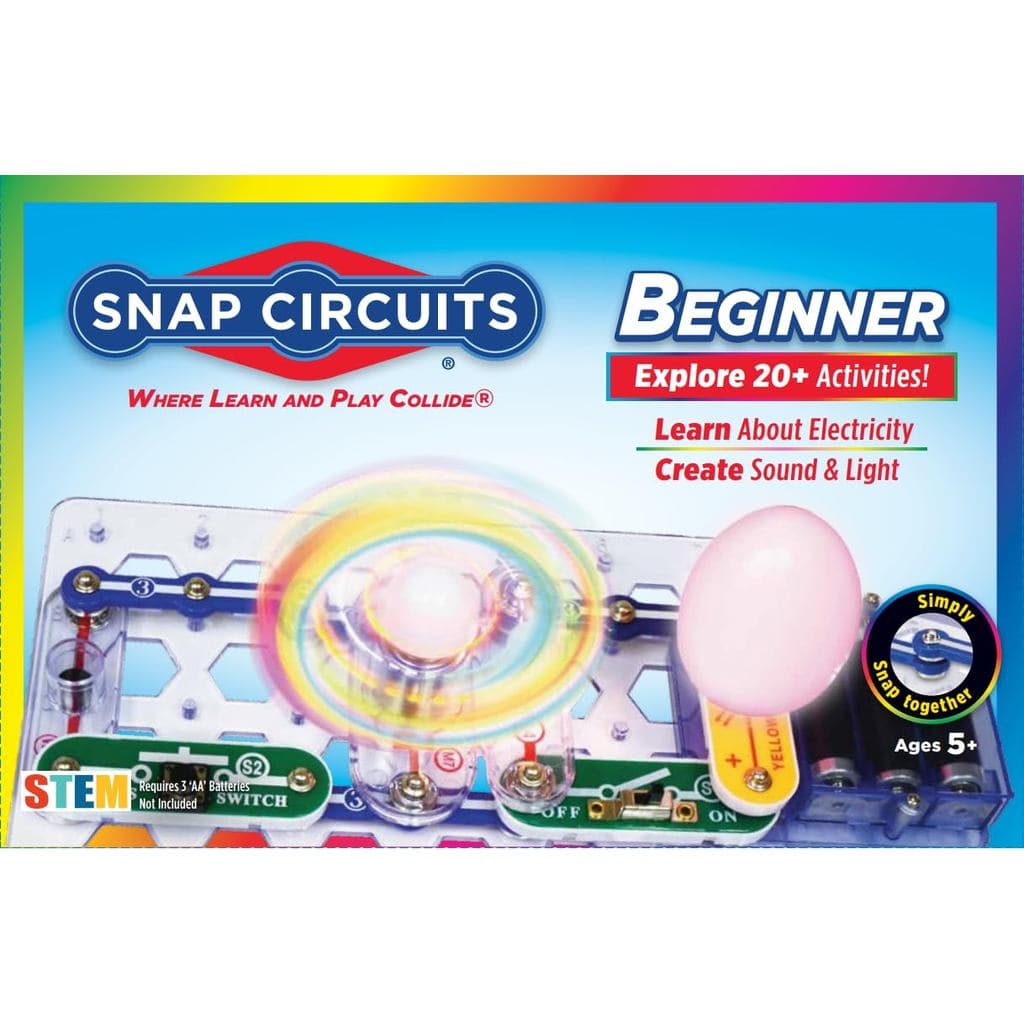 Snap Circuits para Iniciantes, Kit de Exploração em Eletrônica, Kit STEM para Idades de 5 a 9 Anos (SCB-20)