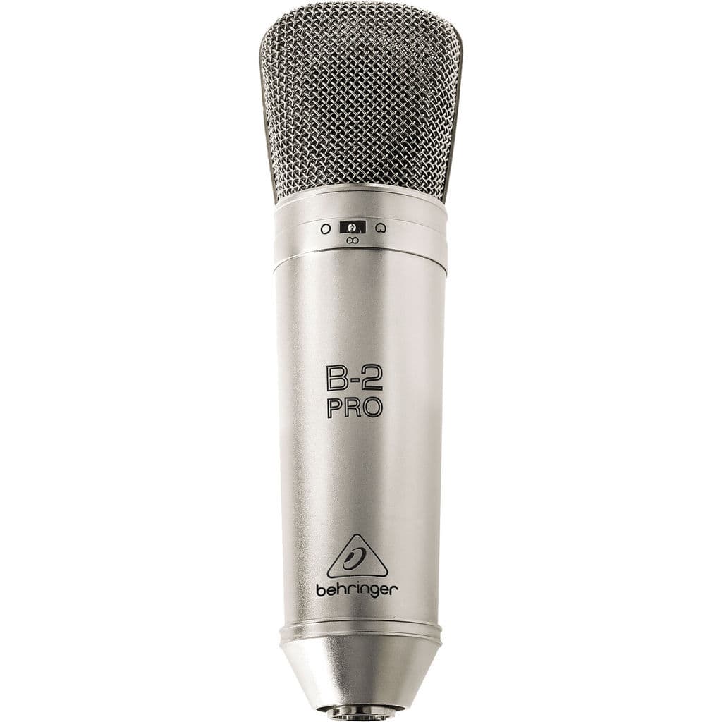 Microfone Condensador de Grande Diafragma Duplo e Padrões Polares Selecionáveis - Behringer B-2 Pro