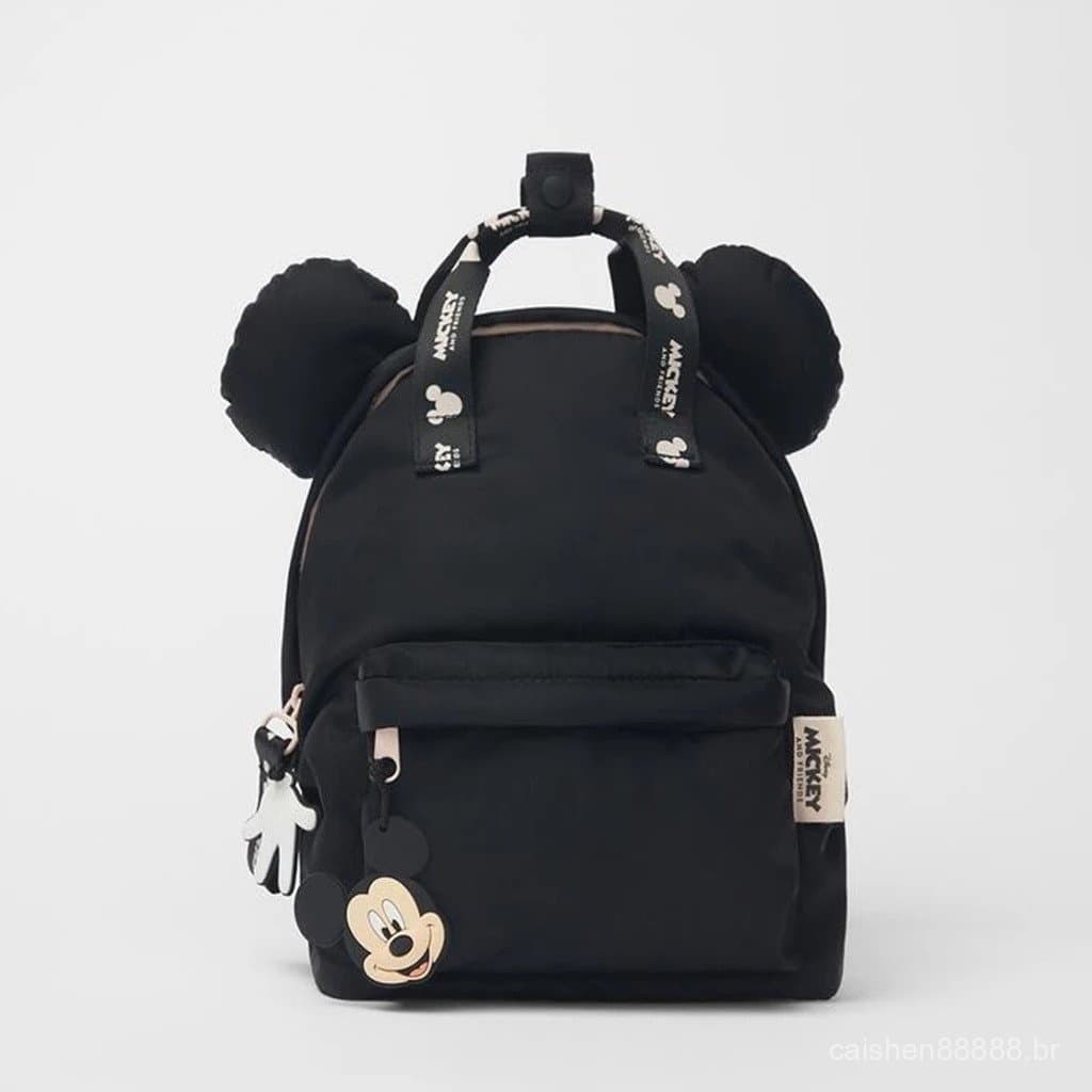 Mochila preta projetada por Mickey Unissex