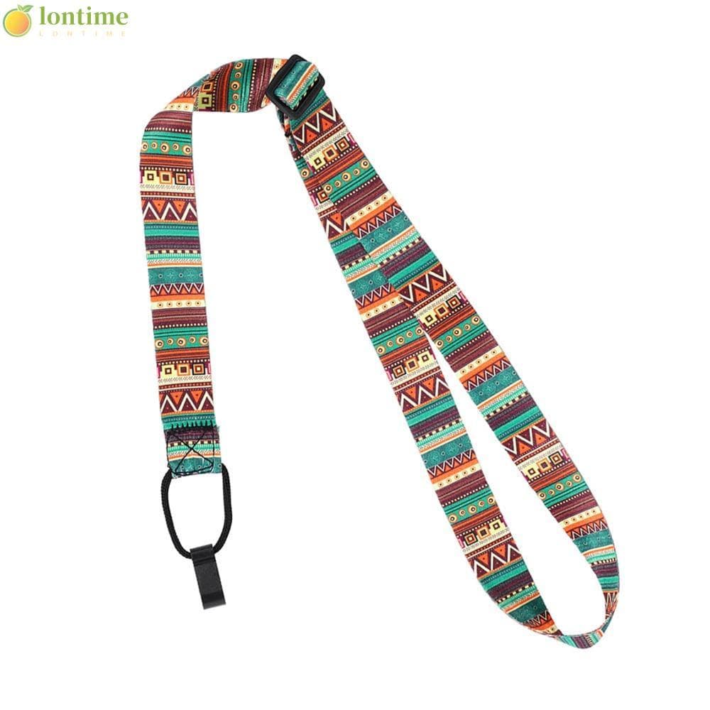 LONTIME 2 Peças De Alça Para Ukulele , De Guitarra Colorida De Comprimento Ajustável Ombro De Nylon + Poliéster