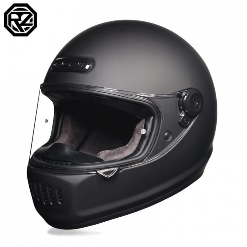 Capacete Retro ORZ New Formula para Motocicleta, Capacete Integral CHQM