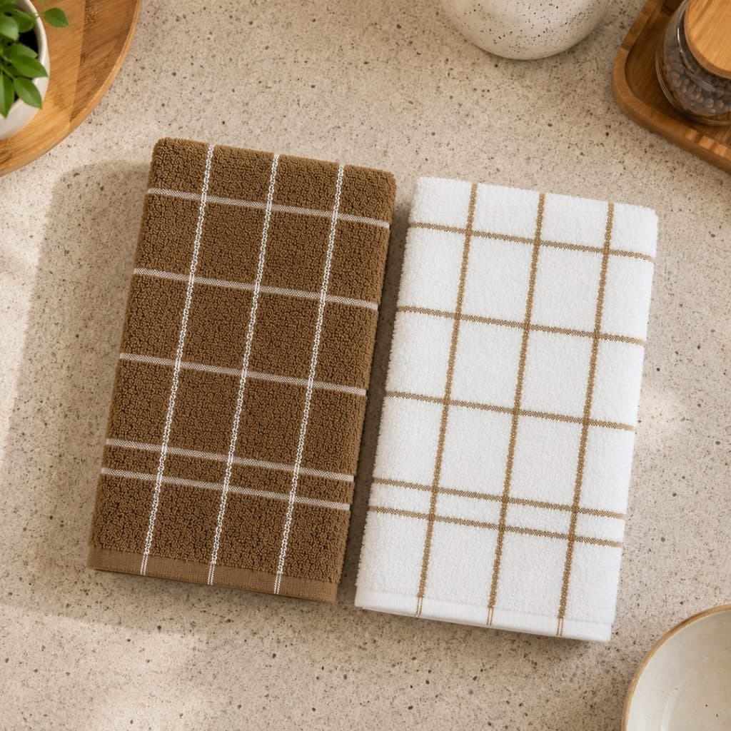 Kit 2 Panos de Copa Felpudo Chef 45x70cm 100% Algodão 320g/m² Pano de Prato Atoalhado