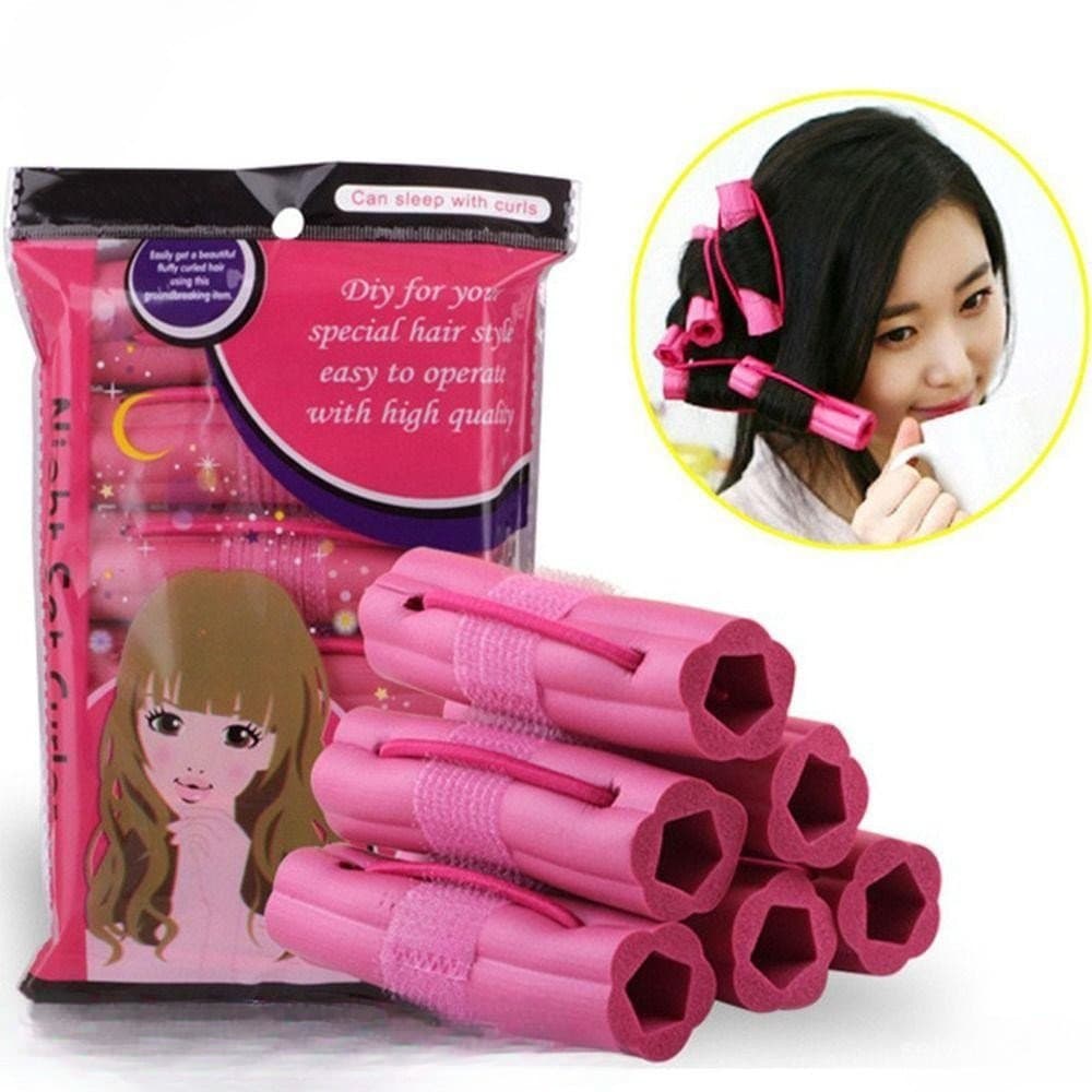 OKDEALS Encrespadores Aconchegantes Sem Clipe , Rolos De Cabelo De Espuma De Esponja Macia Para Cabelos Longos , Use Sop