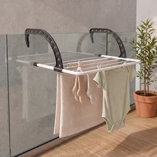 Varal Para Parede Portátil E Retrátil Apartamento Sacada Secador De Roupas - Kaziva