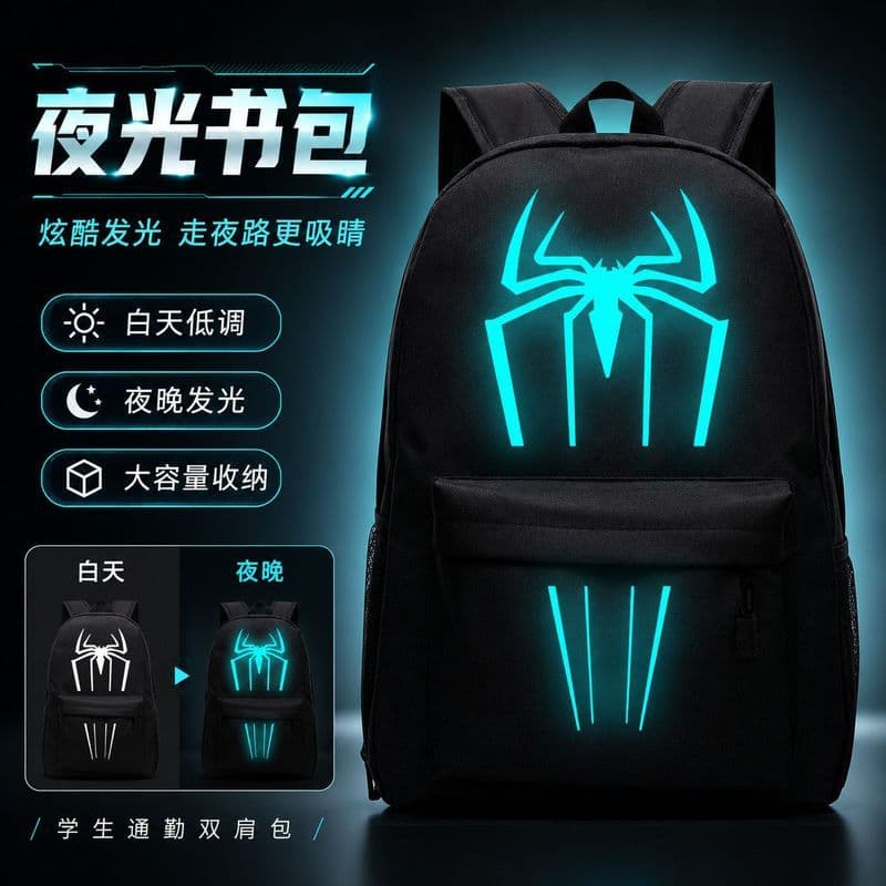 Mochila óptica masculina estudante mochila júnior estudante do ensino médio padrão adolescente Commuter mochila
