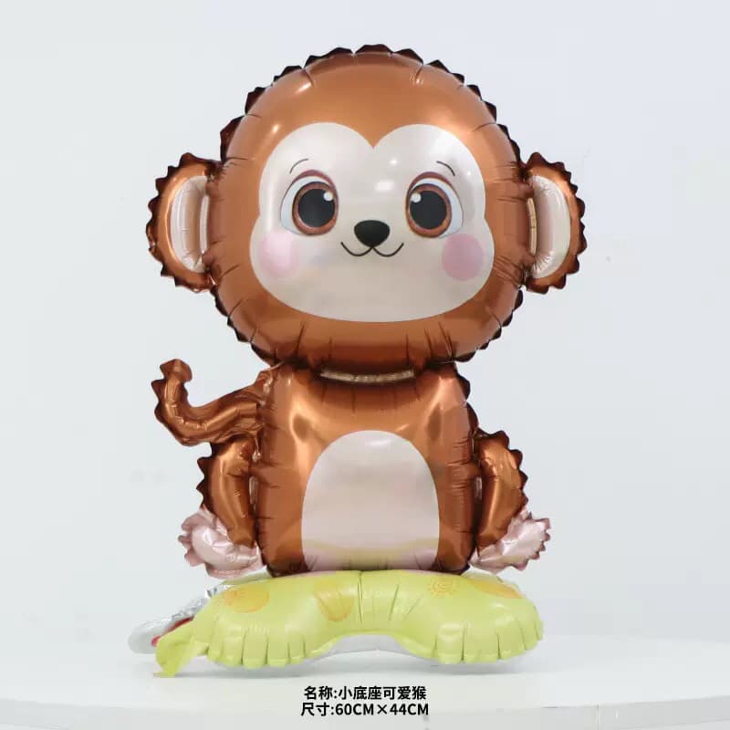 Macaco balão dos desenhos animados Animal filme de alumínio balão crianças bebê aniversário decoração balão