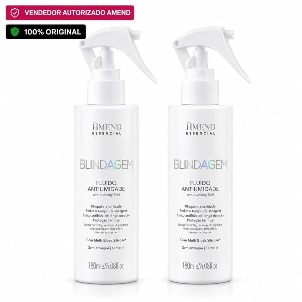 Kit Com 2 Fluído Antiumidade Amend Blindagem Essencial Bloqueio A Umidade 180ml