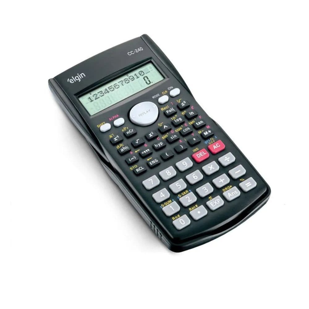 Calculadora Científica Elgin CC240 240 Funções Display Duplo