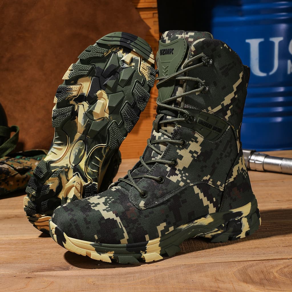 Botas masculinas, botas de tornozelo para atividades ao ar livre, botas de caminhada com cadarço, calçados esportivos ma