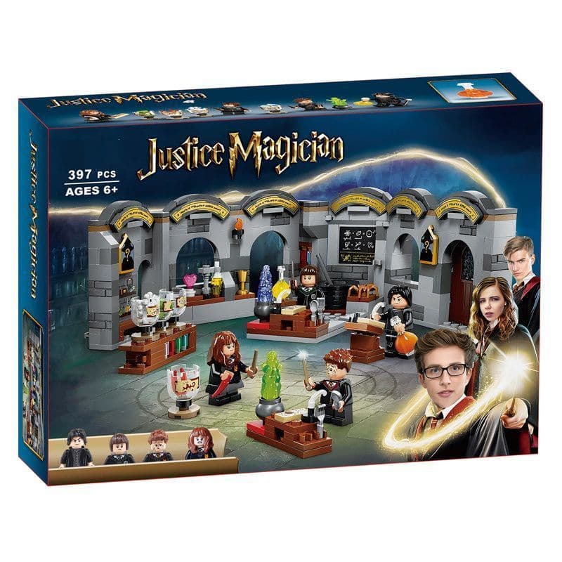 397pcs Compatível Lego Hogwarts Castle: Magic Class Crianças Montadas Bloco de Construção Brinquedo Presente