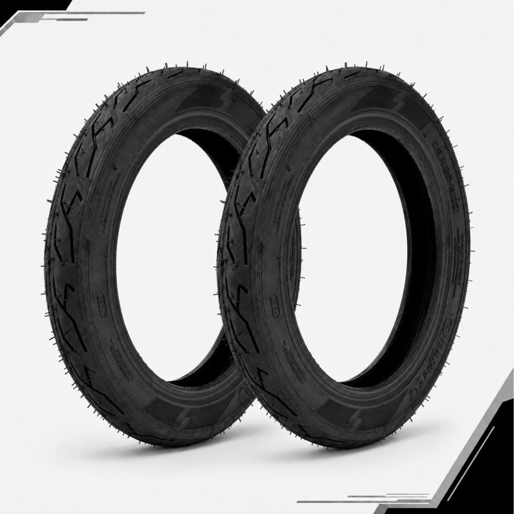 Par de Pneu 2.75-10 Cinborg E-Letric Tubeless Scooter Elétrica