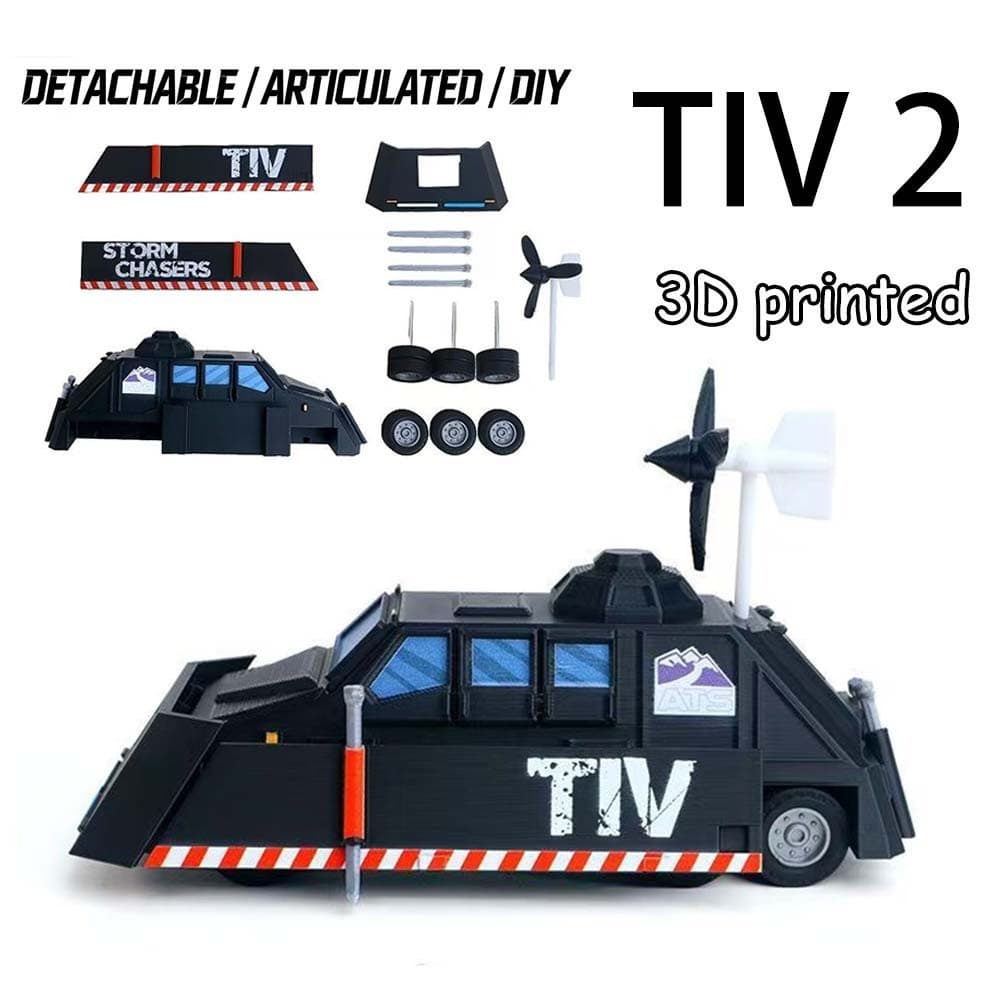 Delta Force TIV2 Storm Chasers Carro ATS Tornado Intercept Veículo DIY 3D Impresso Modelo Móvel Decoração Brinquedo