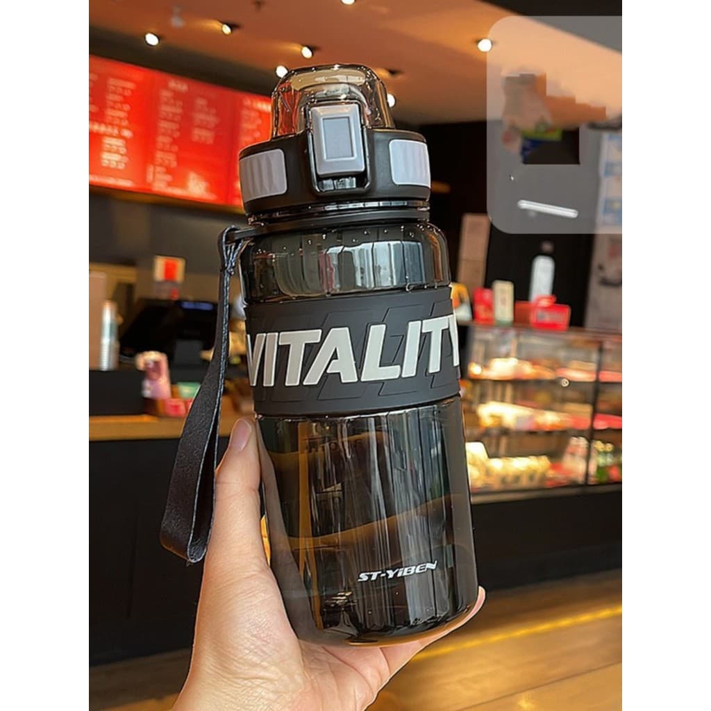Yibennis garrafa esportiva masculina feminina ins estudante simples na moda fresco filtro portátil garrafa esportiva ata