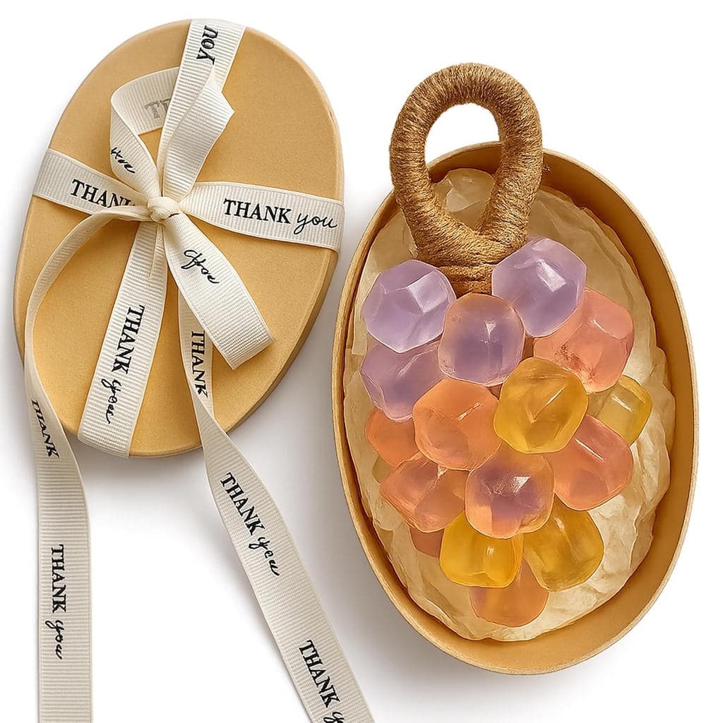 Sabonete de Uva - Sabonete Artesanal de Uva em Corda, Sabonetes Decorativos e Aromáticos, Presente para Mulheres e Homen