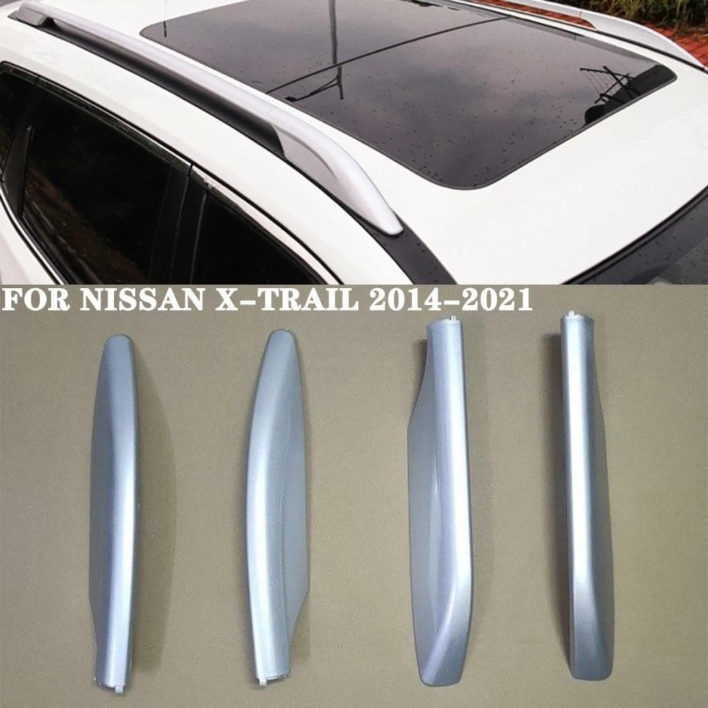 Para Nissan X-TRAIL 2014-2021 2020 2019 Racks De Teto De Carro Tampa De Trilho Decorativa Protetor De Concha Acessórios